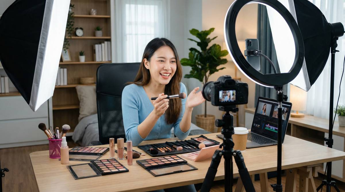 国产视频美妆教程